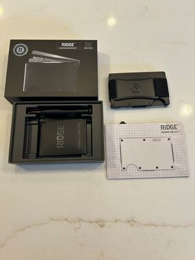 Ridge Black Money Clip Wallet - Ridge